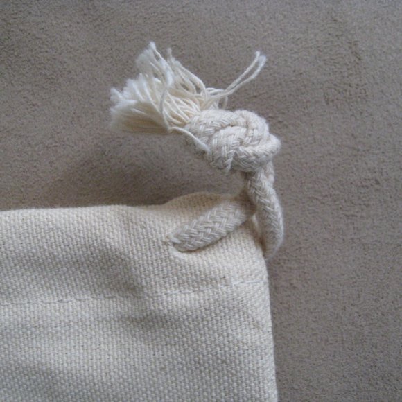 Koio Shoe Dust Bag Ivory Natural Cotton Canvas Storage Bag 13 1/2" x 16" - Picture 5 of 8